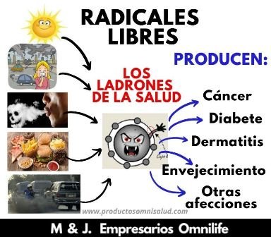 factores que producen radicales libres
