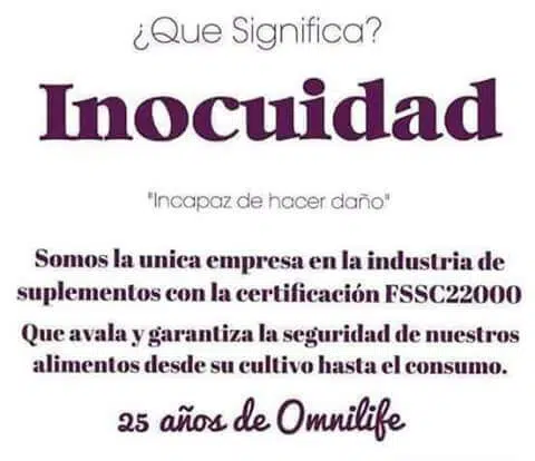 ESTÁNDARES DE CALIDAD OMNILIFE.