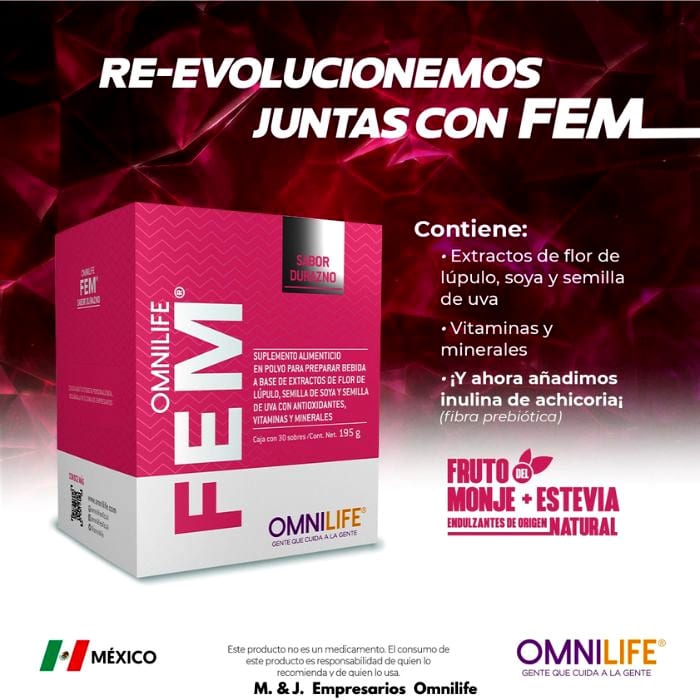 FEM PLUS de Omnilife: ✅ "Equilibrio Hormonal y Bienestar Femenino".