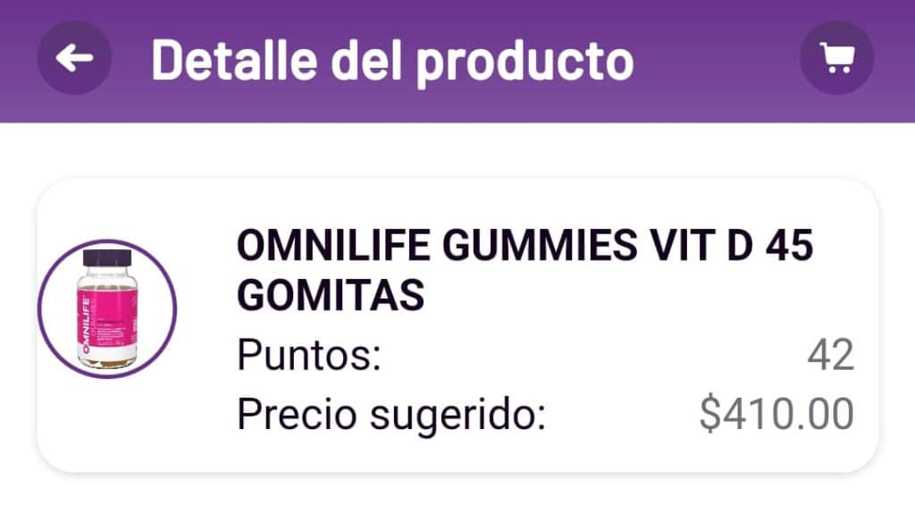 Omnilife Gummies Vitamina D. 