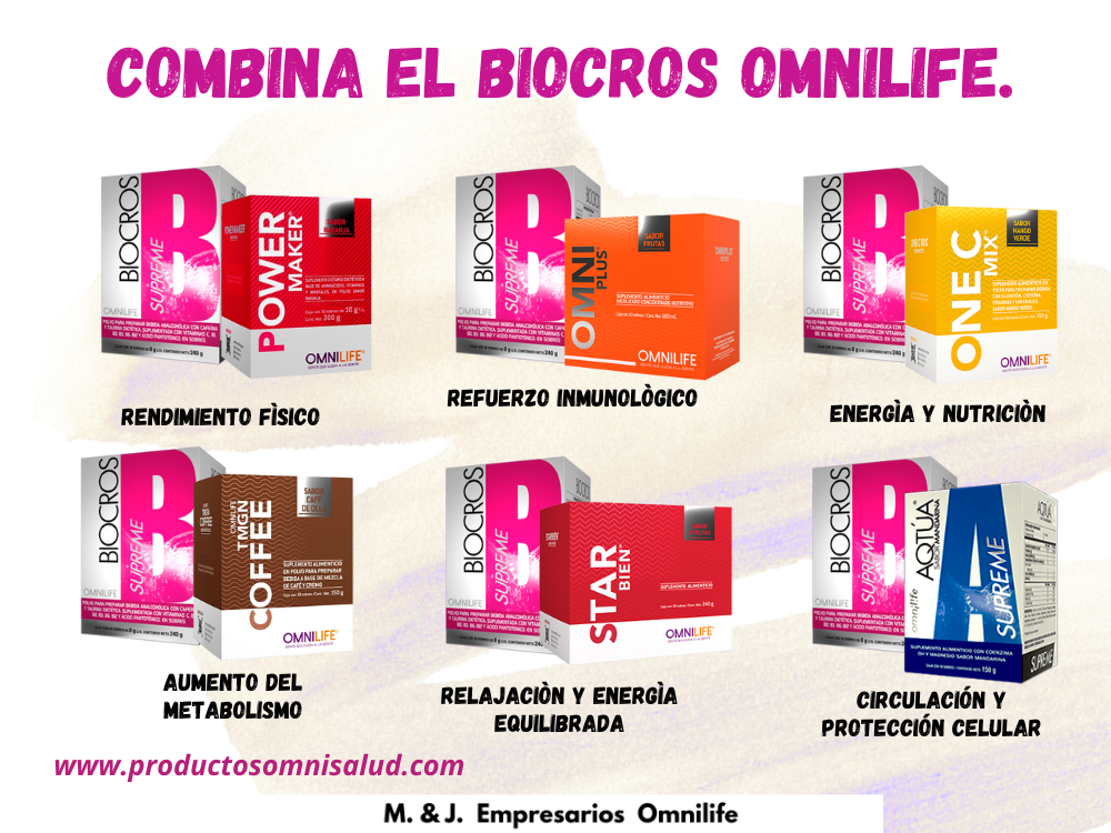 Combina el BIOCROS Omnilife.