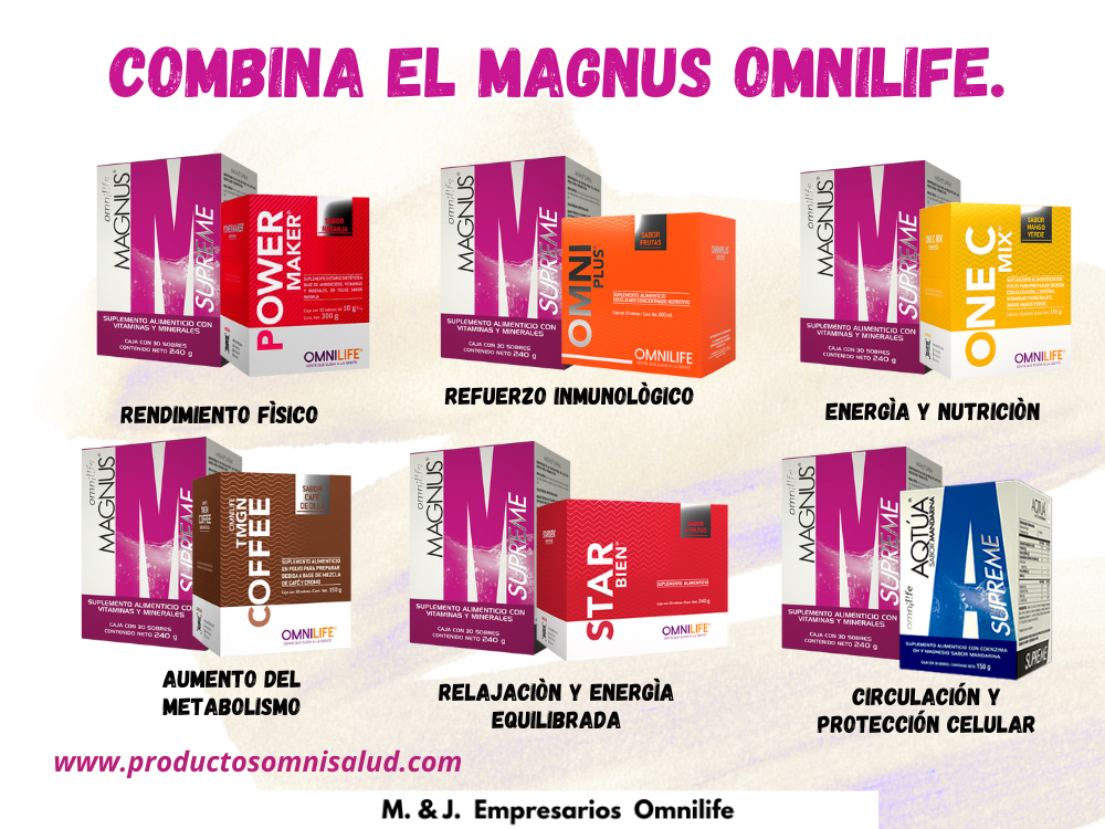 Combina el Magnus Omnilife.