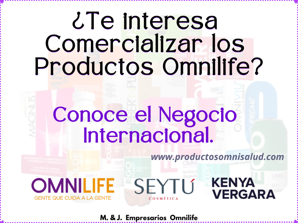 Comercializar los productos Omnilife